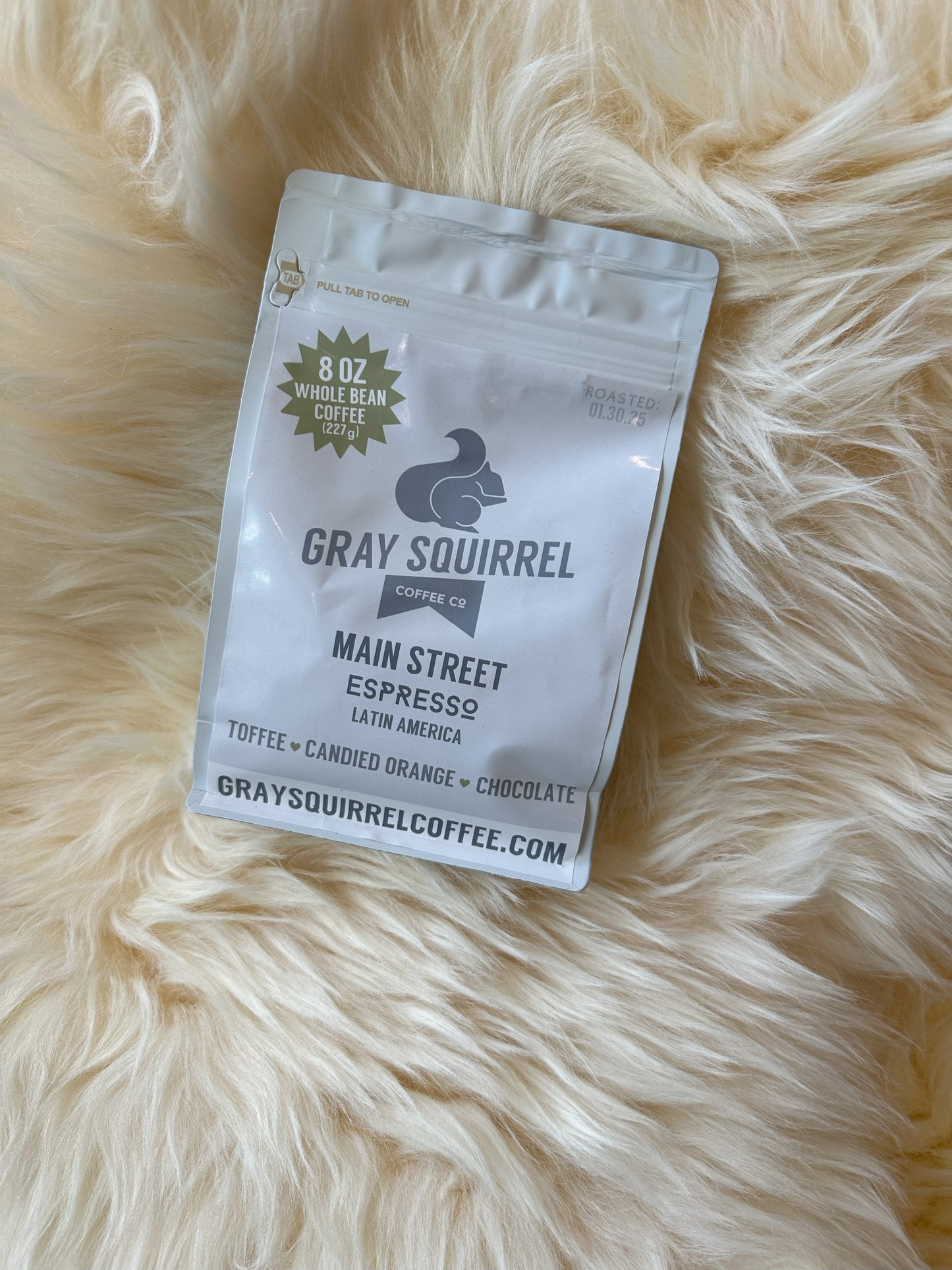 Gray Squirrel Main Street Espresso Ground for Moka Pot 8 oz bag