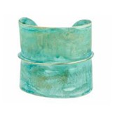 Sibilia Half and Half Cuff Brass Patina