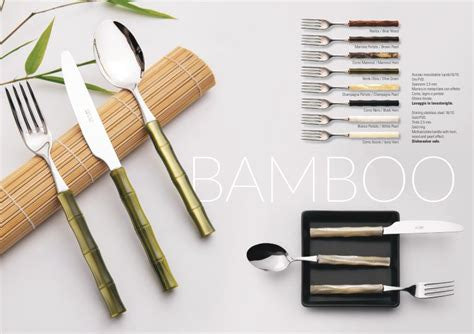 Bamboo Shine Flatware 5 piece Place Setting