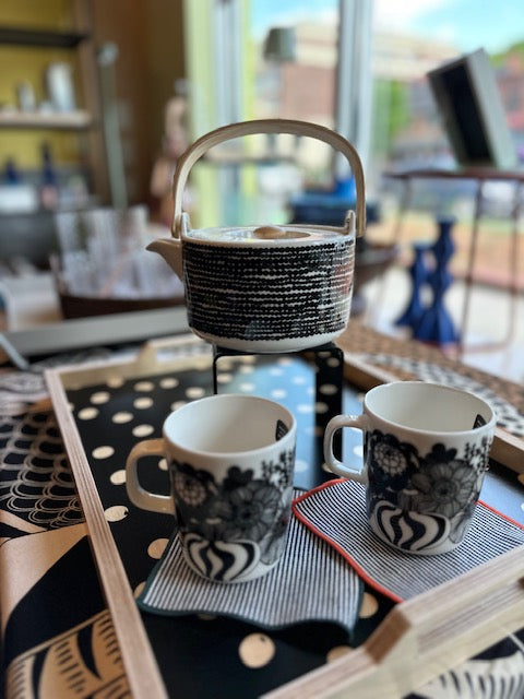 Marimekko Teapot 7 DI Räsymatto Dots Pattern