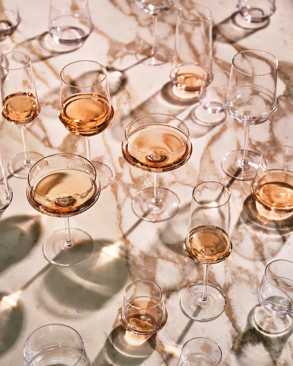 Mouth Blown Champagne Coupe, Dune Collection by Kelly Wearstler