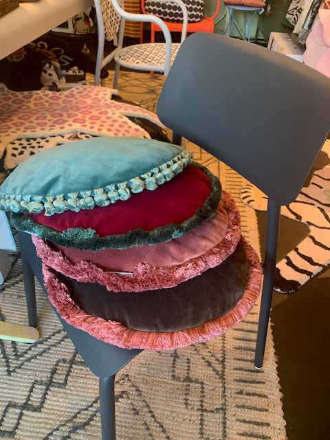Carlotta Oddone Round Velvet Cushion