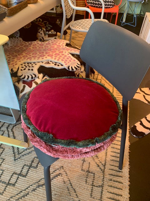 Carlotta Oddone Round Velvet Cushion
