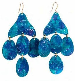 Sibilia Medusa Lg Earring Saphire Blue