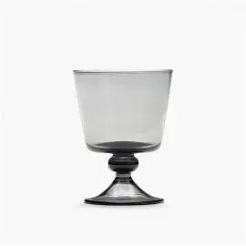 Grey Stemmed Wine Glass Goblet