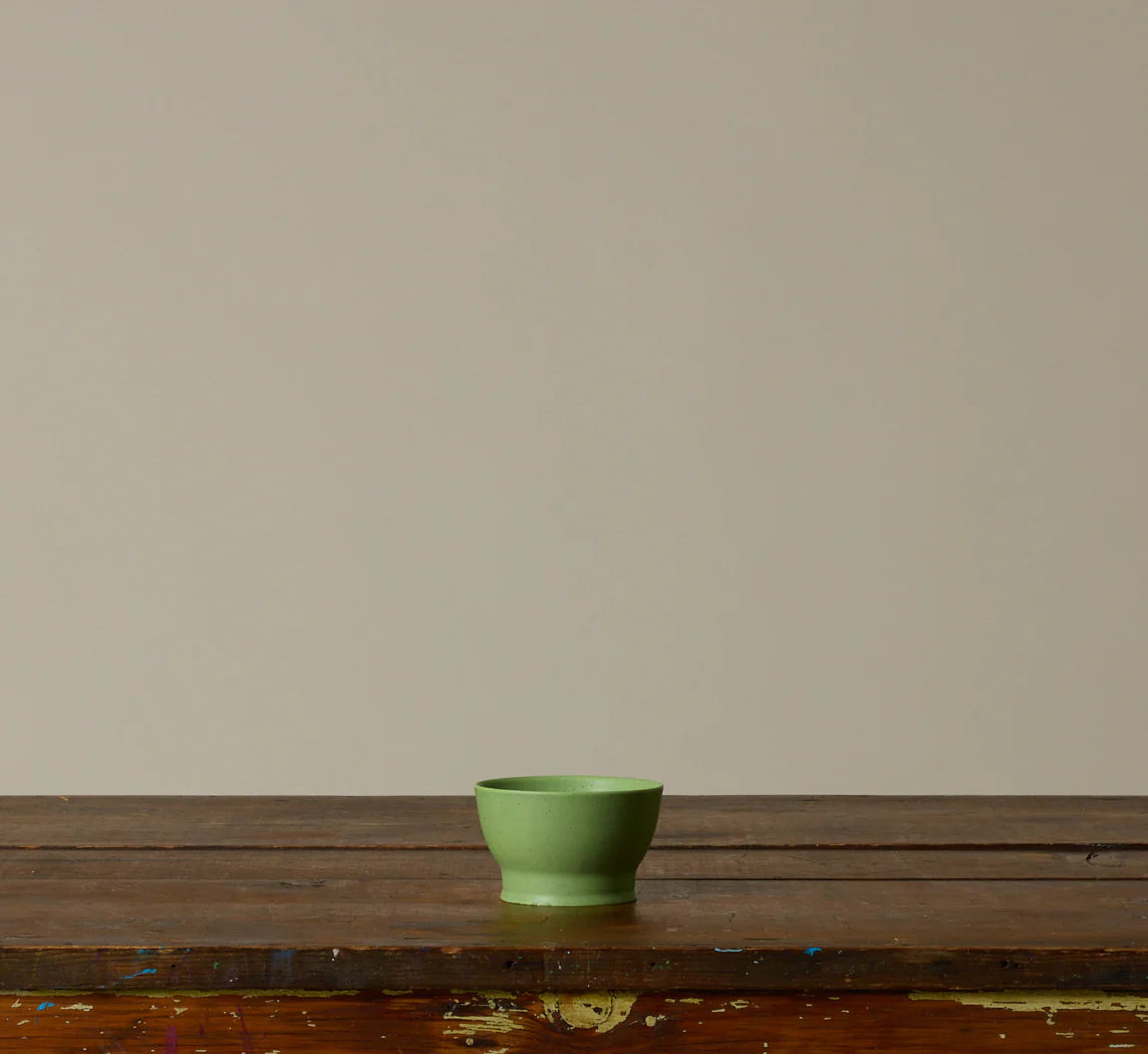 Matte Green Porcelain Cup without Handle