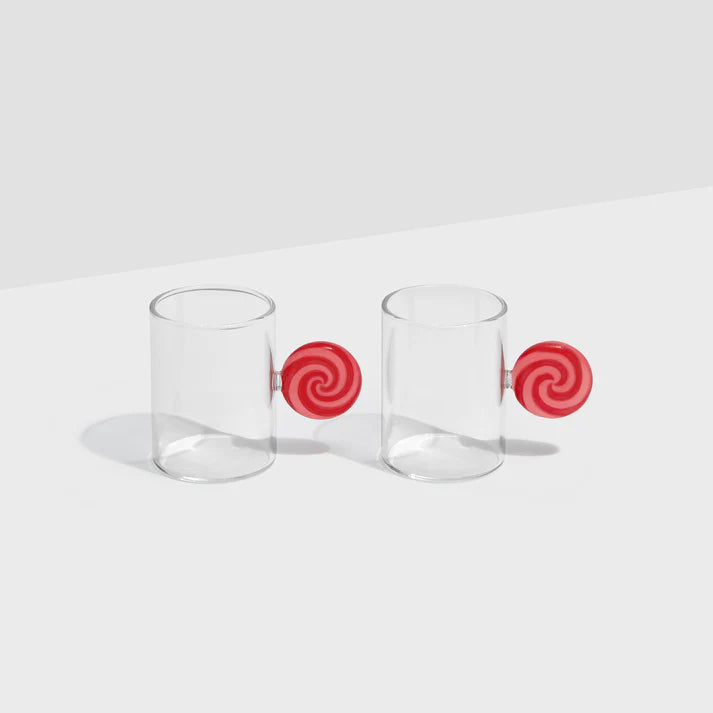 Fazeek Borosilicate Espresso cups with swirl handle