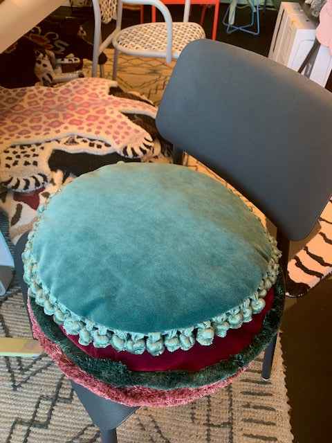 Carlotta Oddone Round Velvet Cushion