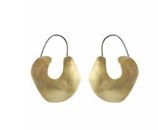 Sibilia Small Tortuga Brass Earrings