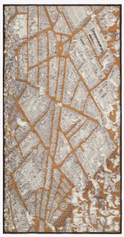 Inoui Editions Wool Scarf 100 Turgot Map of Paris