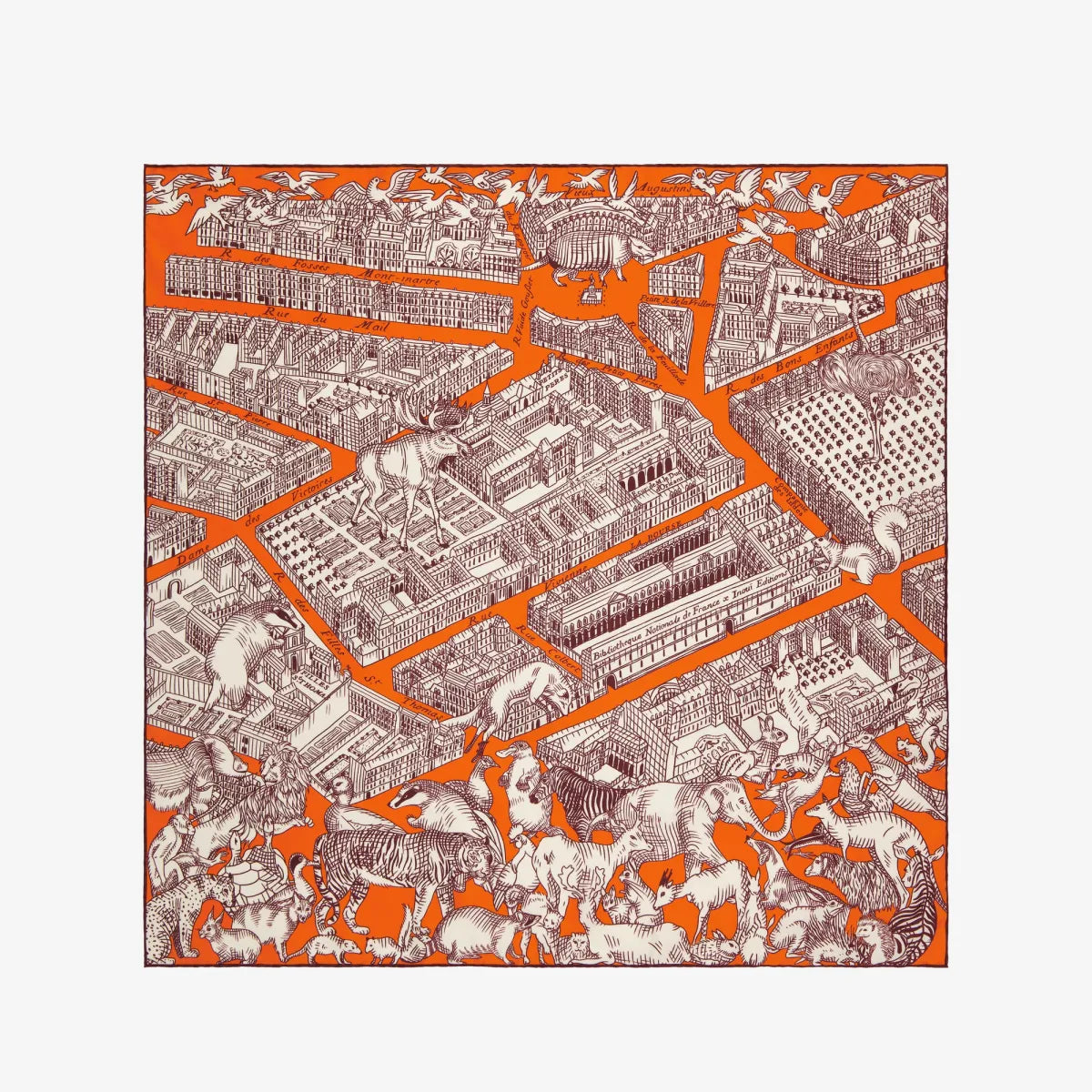 Inoui Editions Square Silk Scarf 70cm