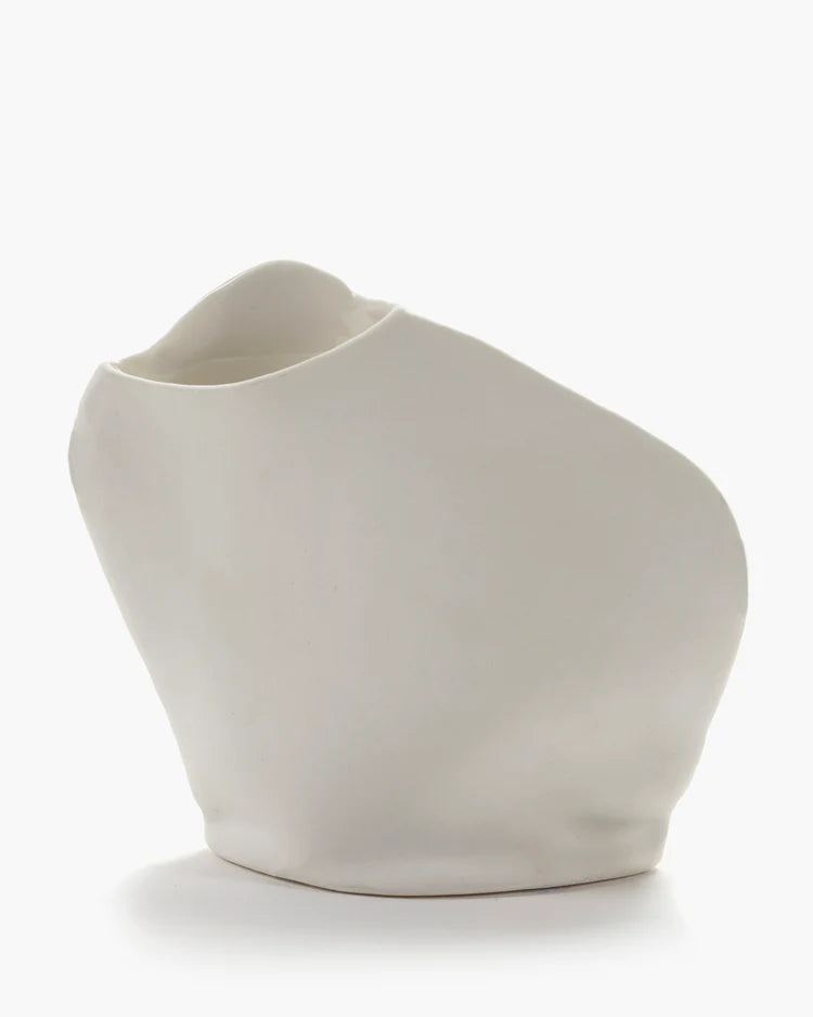 Serax Roos Van de Velde White Porcelain Bud Vase