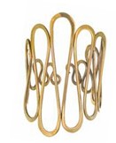 Sibilia Wave Cuff LG Brass
