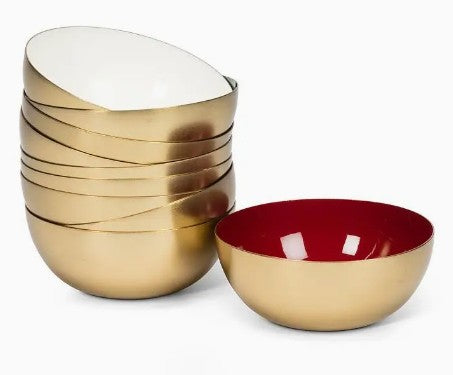 Mini Enamel Bowl White 4"D