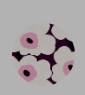 Marimekko Unikko Plum Coaster