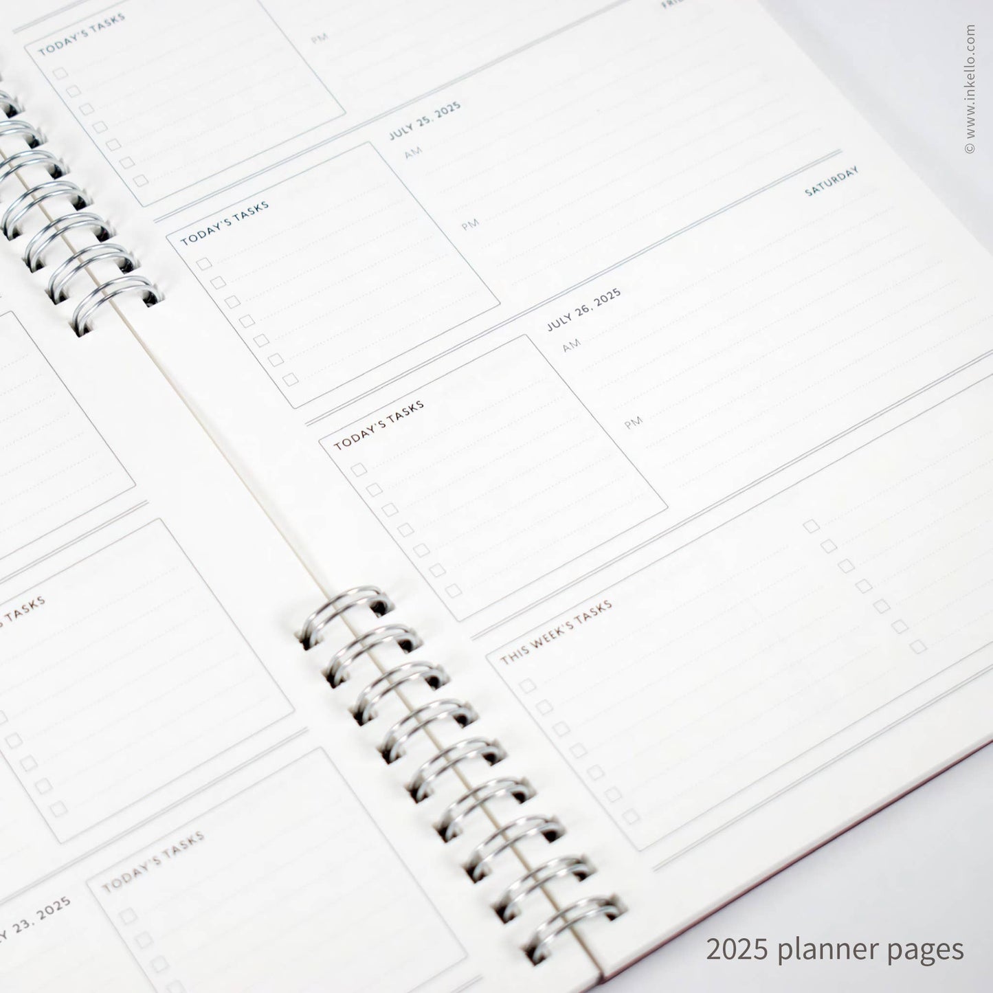 Big Burst Weekly Planner with Mulberry Cover and Silver Ink