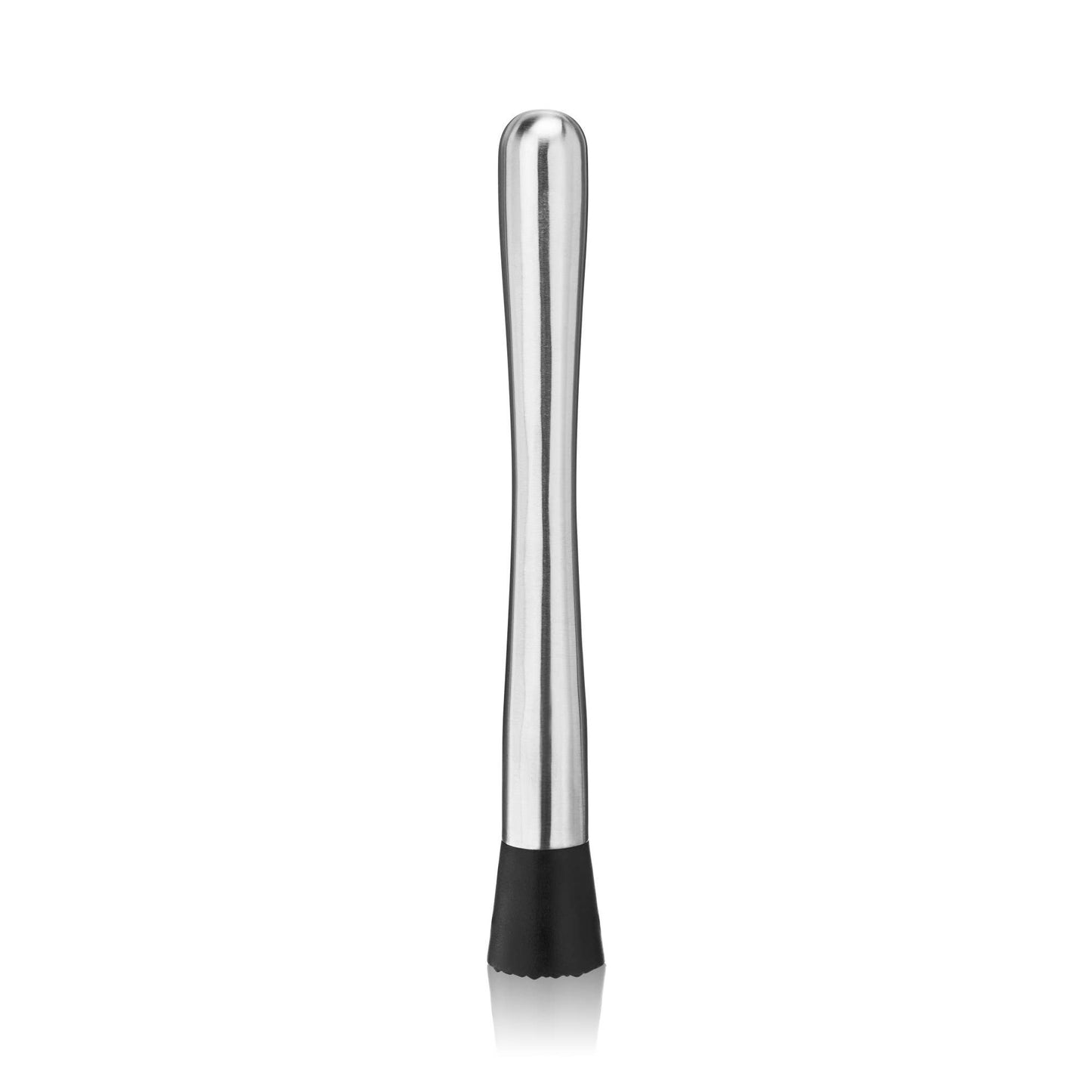 Extra Long Stainless Steel Muddler w/ Serrated Base