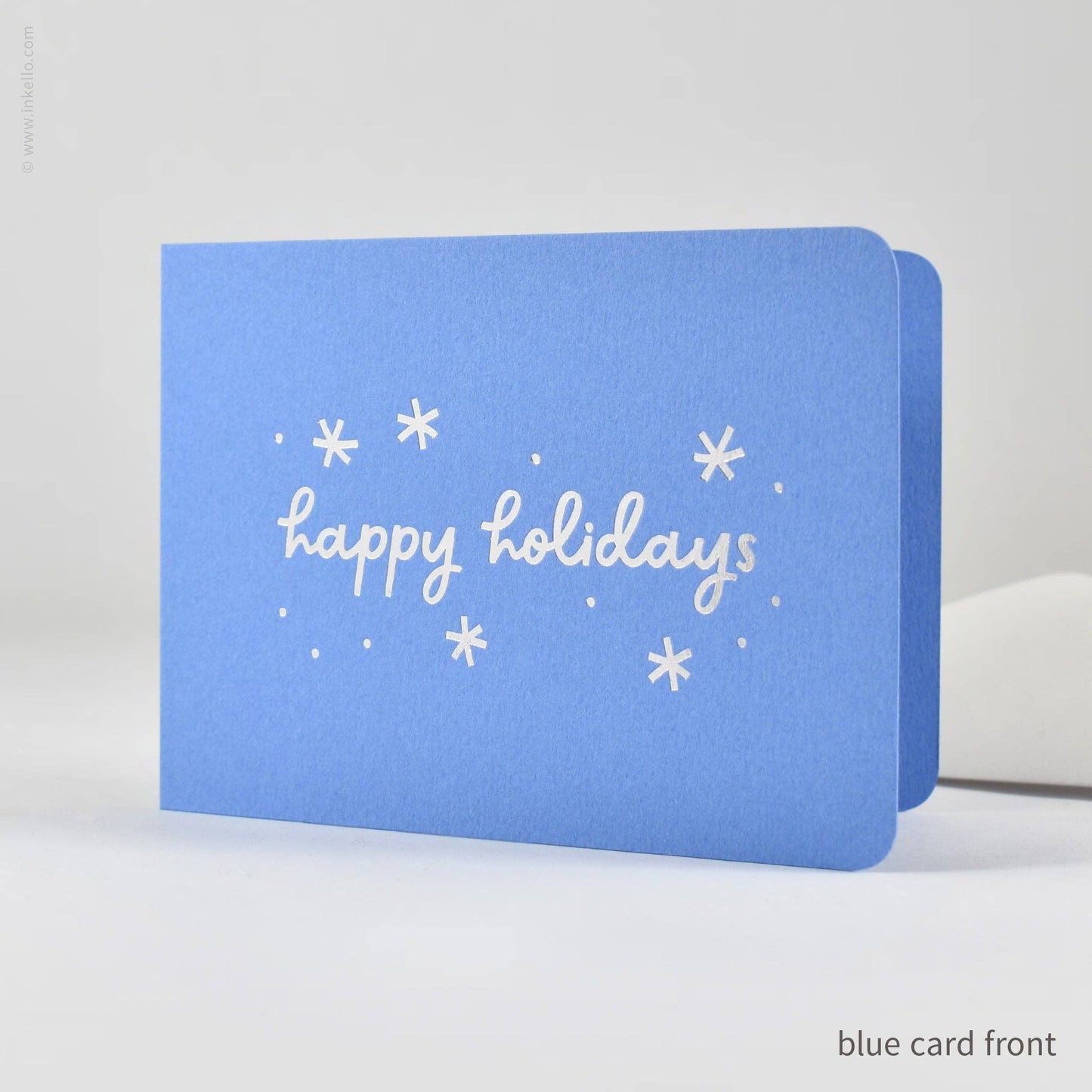 Happy Holidays Silver Snowflakes Cards (#579)