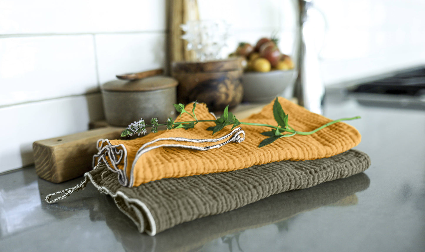 Organic Crinkle Cotton Dinner Napkin 20" x 20"