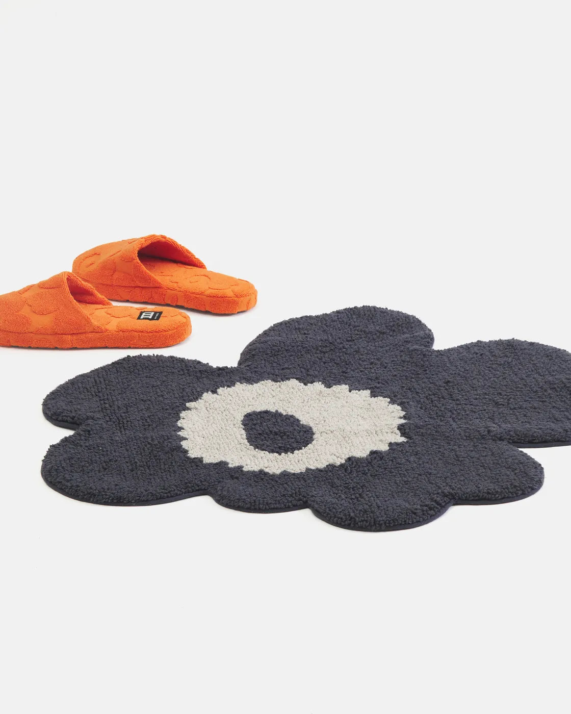 Marimekko Orange Terry Slippers