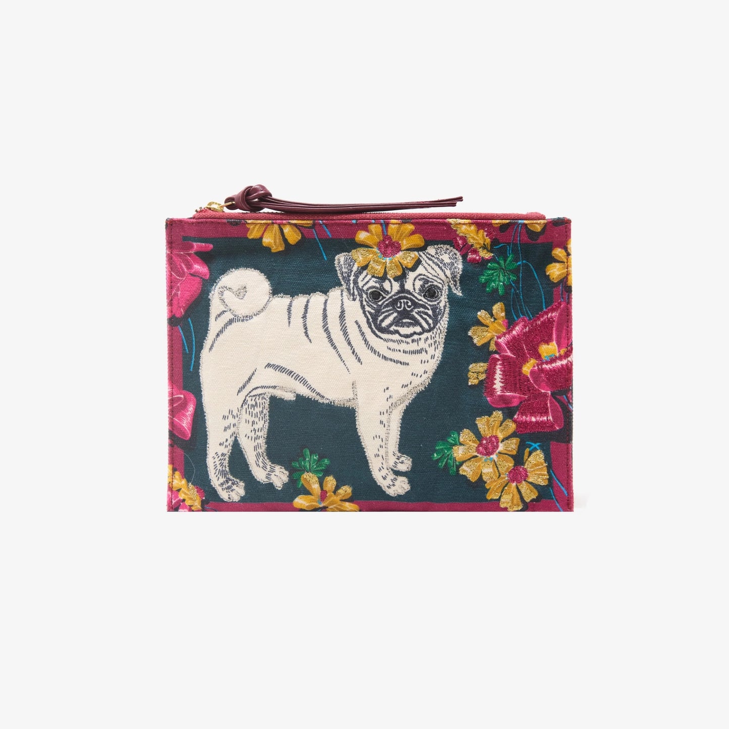 Inoui Editions Embroidered Canvas Pouchette