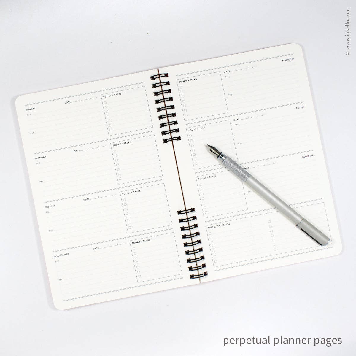 Big Burst Weekly Planner with Chartreuse Cover + Black Ink