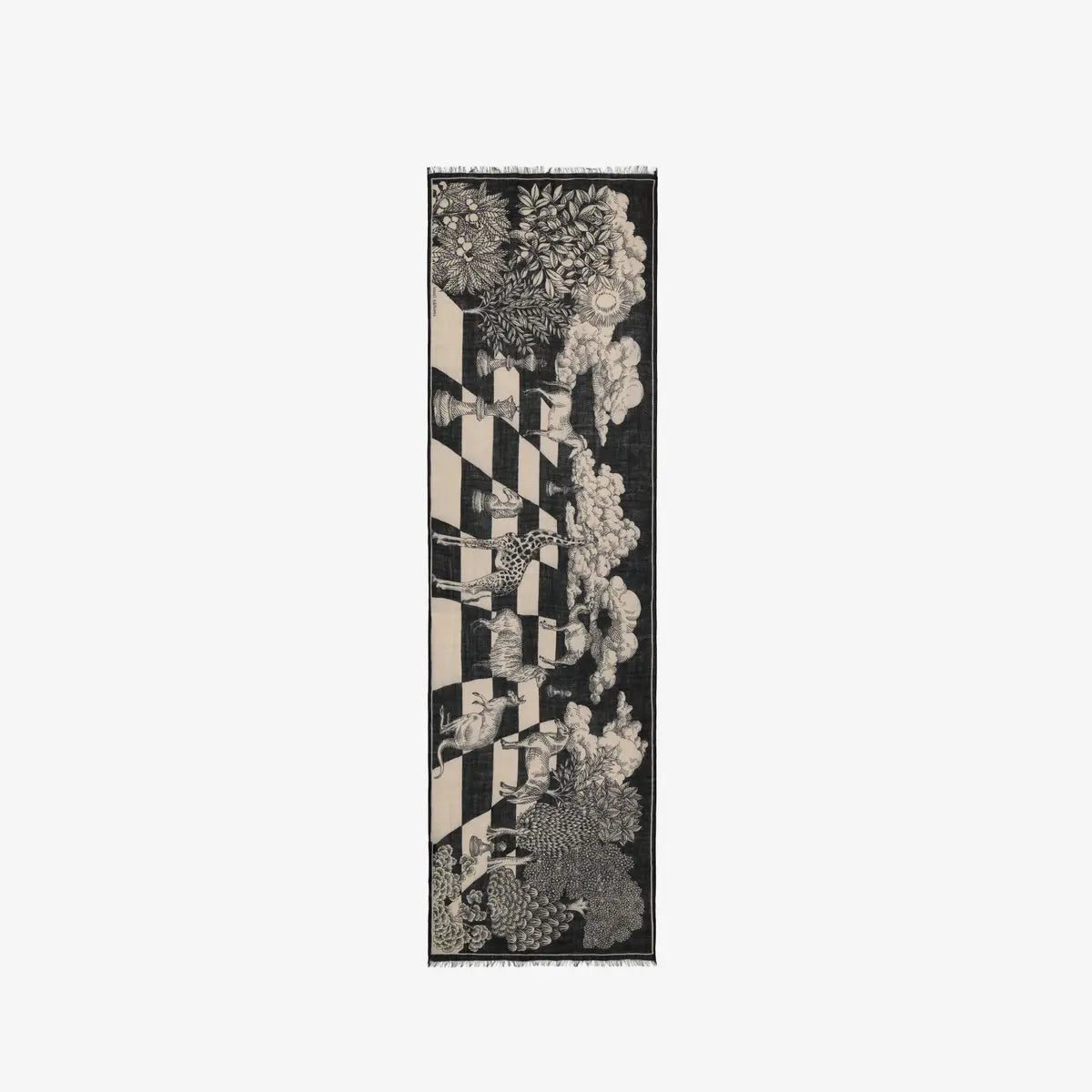 Inoui Editions Wool Magnus Chess Board Scarf 55