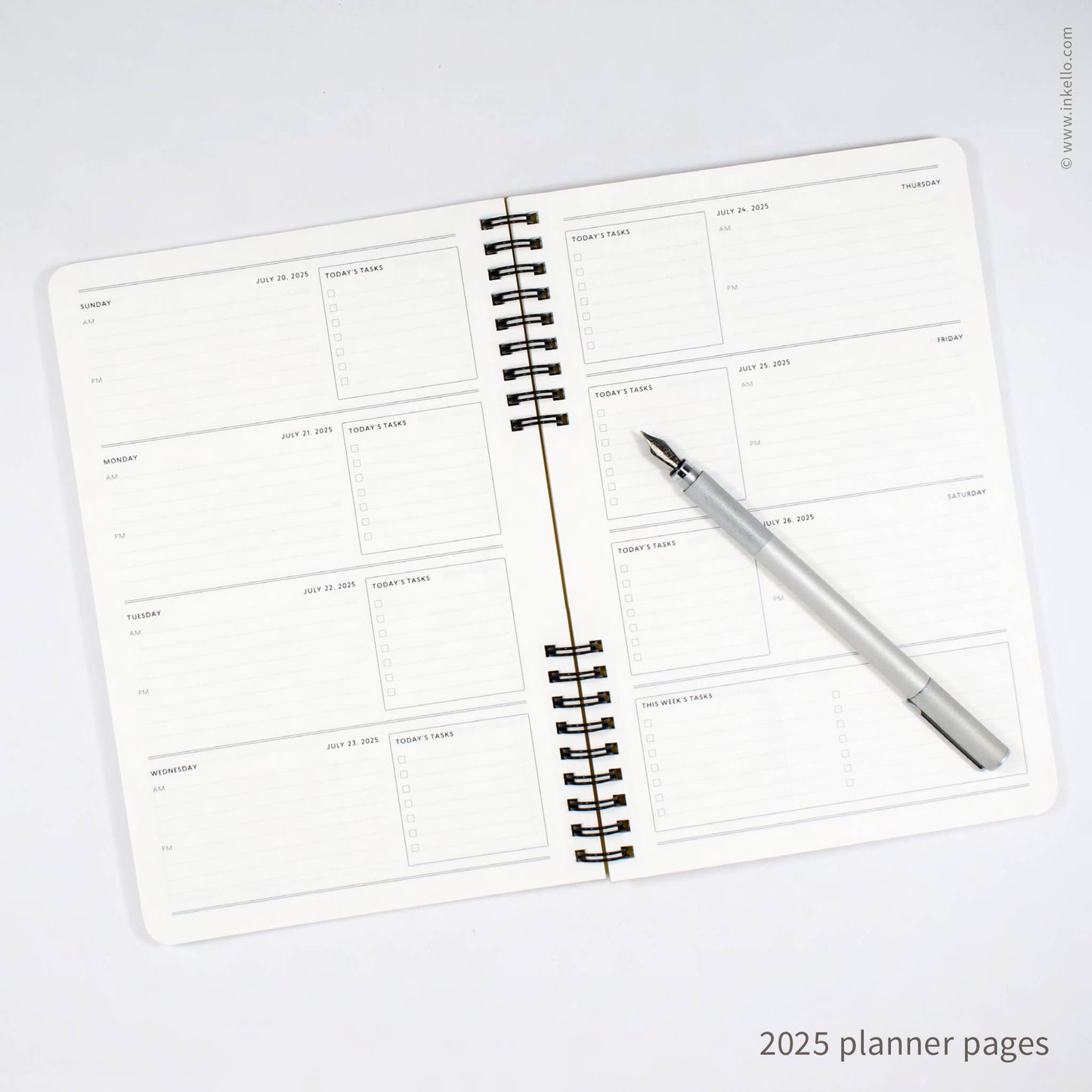 Big Burst Weekly Planner with Chartreuse Cover + Black Ink
