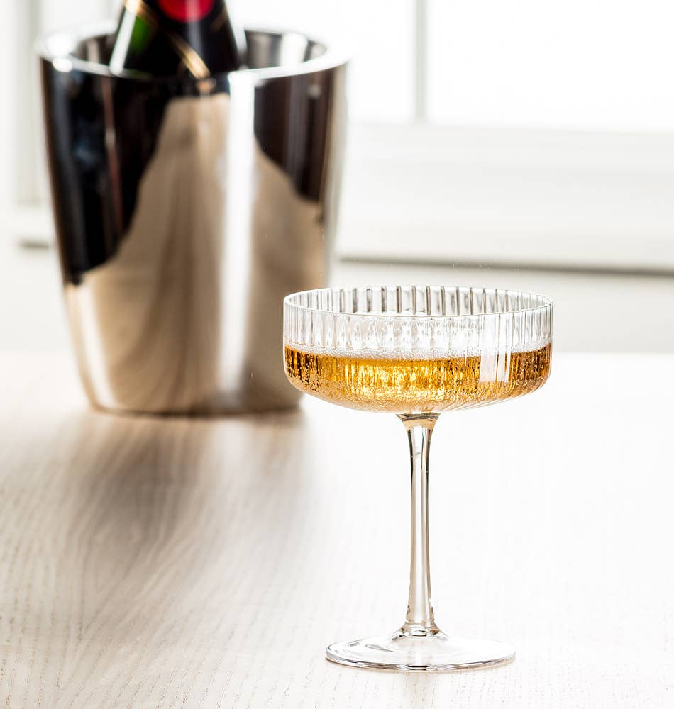Fluted Optic Cocktail Coupe 5.5"H (8oz)