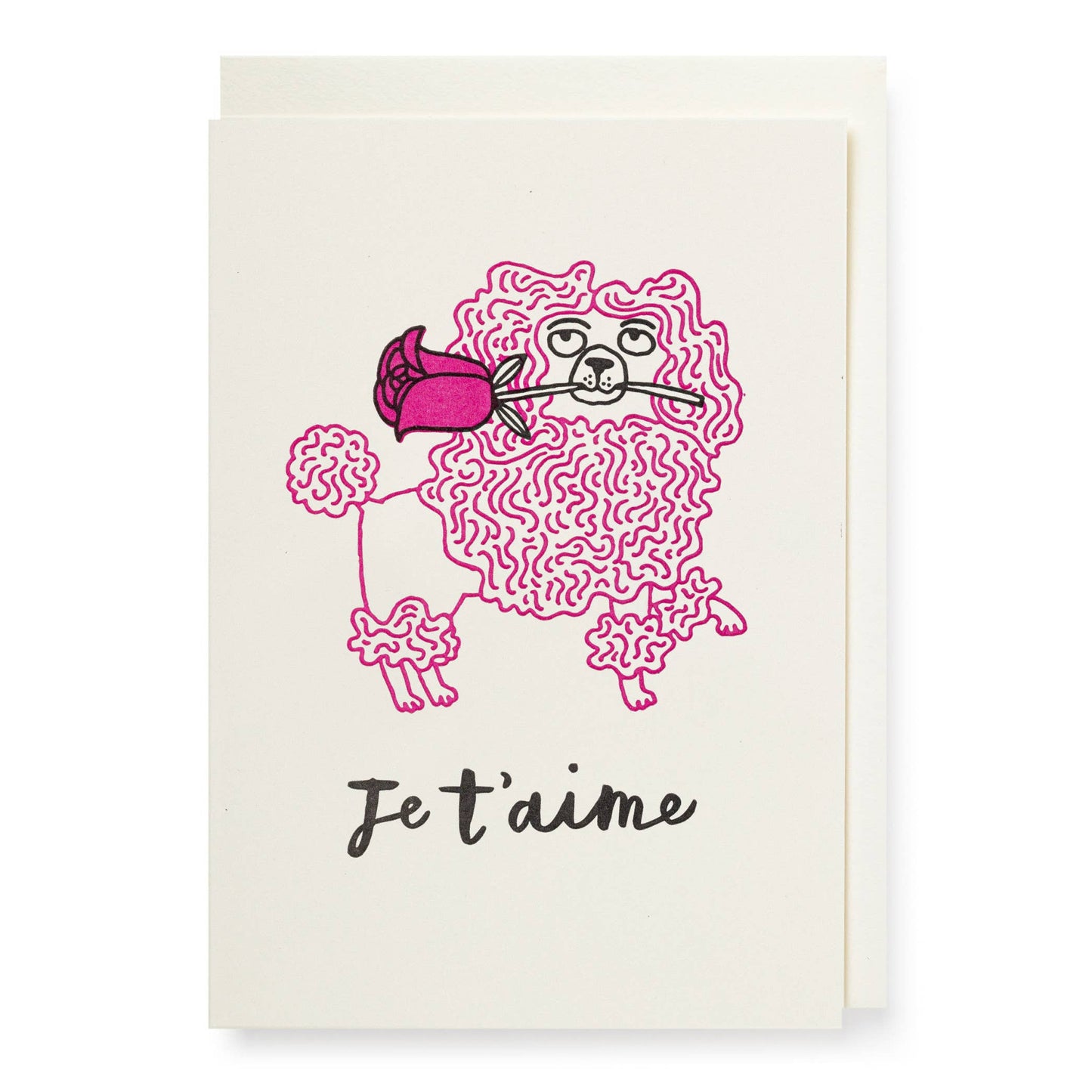 Poodle Je T'aime | Notelet Card