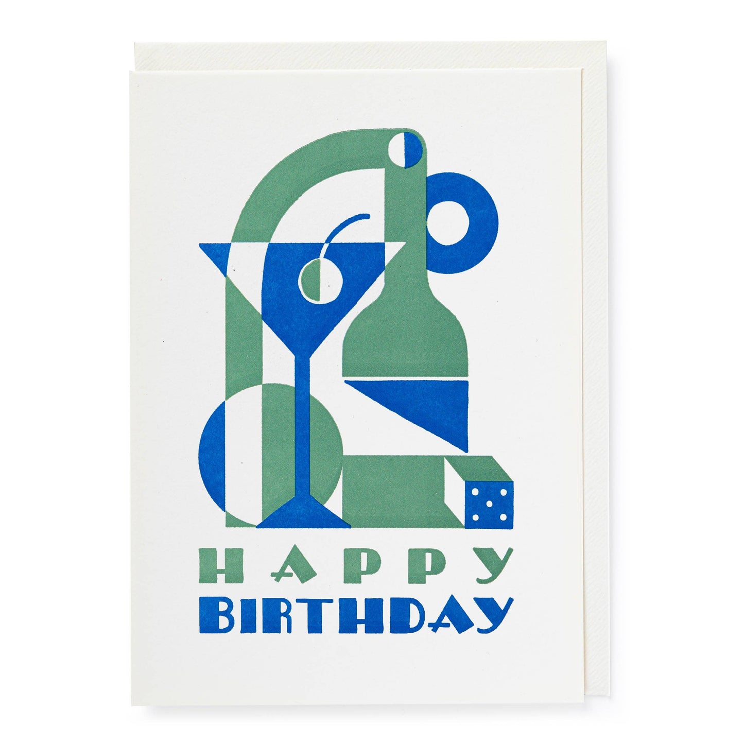 Art Deco Still Life Birthday | Blank - Greeting Card