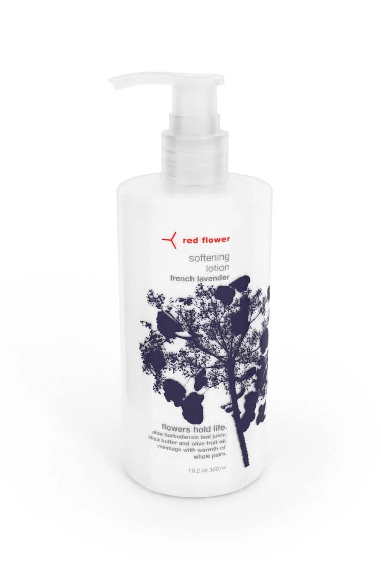 Red Flower Softening Lotion 10 oz