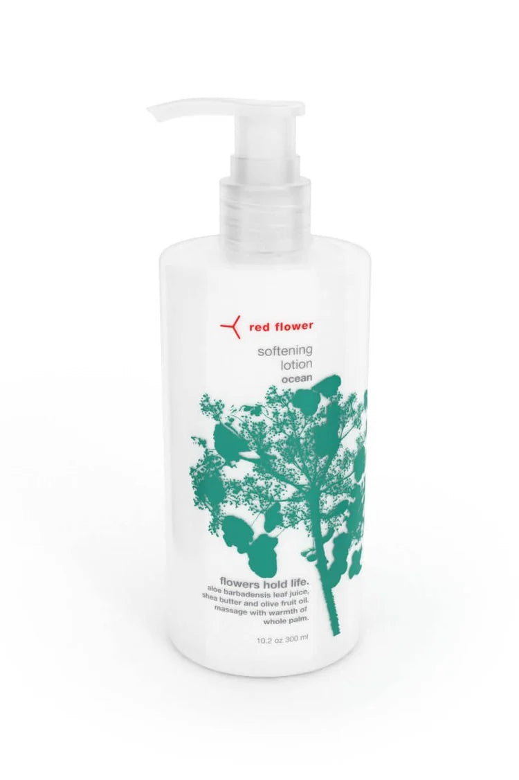 Red Flower Softening Lotion 10 oz