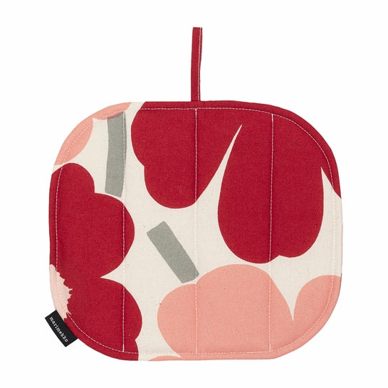 Marimekko Pink Unikko ovenmitten and pot holder set