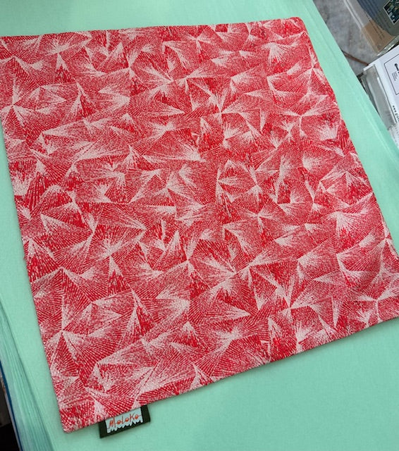 Moloko Hot Red Jacquard Pillow Cover 16" x 16"