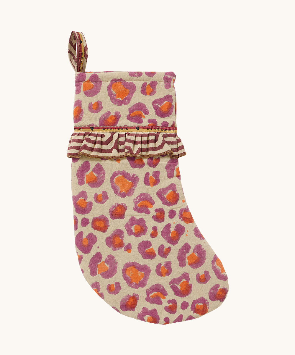 Pink Leopard Christmas Stocking