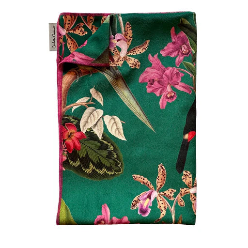Carlotta Oddone Velvet Table Runner, 63" x 17.5"