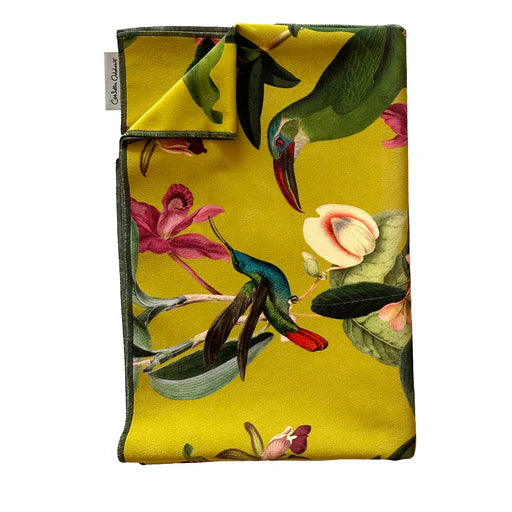 Carlotta Oddone Velvet Table Runner, 63" x 17.5"
