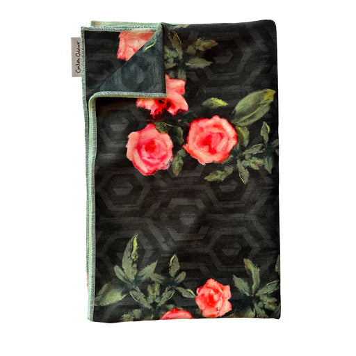 Carlotta Oddone Velvet Table Runner, 63" x 17.5"