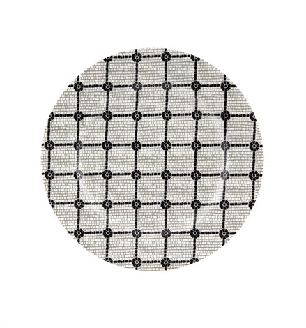 Mosaic Motif Calcada Portuguesa Porcelain Dessert Plate Set of 4