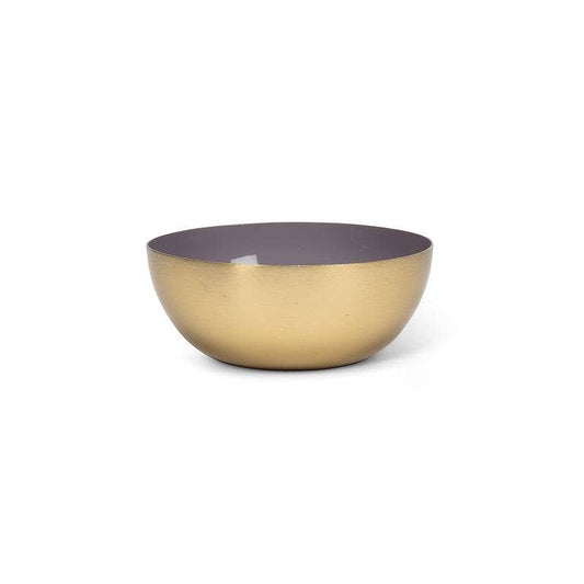 Mini Enamel Bowl Mauve Purple 4"D