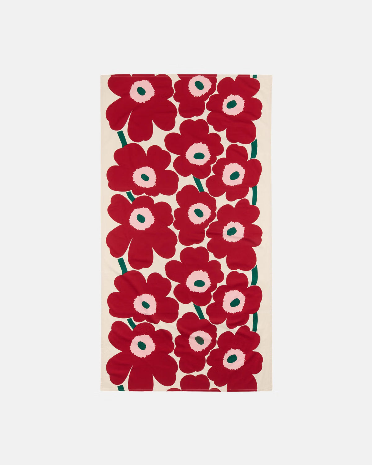 Marimekko Poytaliina Unikko Blue, Melon & Red Tablecloth