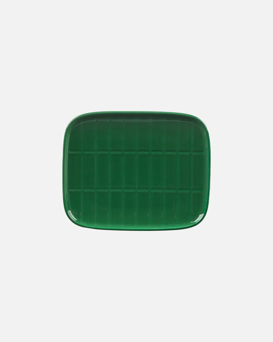 Marimekko Small Rectangular Plate Green 15 x 12 cm