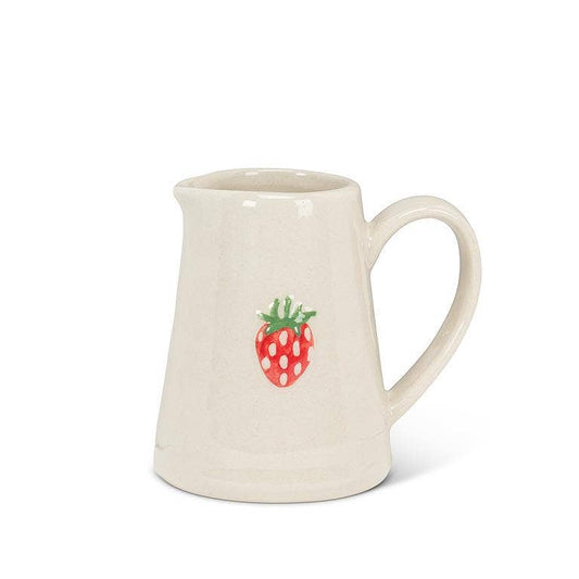 Strawberry Mini Pitcher 3"H 5oz