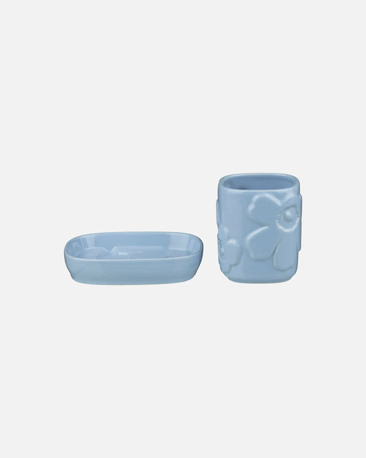 Marimekko Pale Blue Bathroom Accessory Set