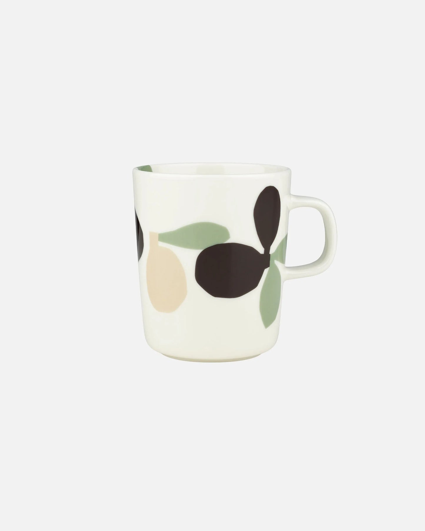 Marimekko Unikko Mug Black and Green 2.5 dl 8 oz