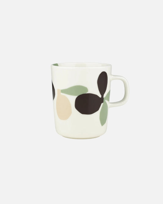 Marimekko Unikko Mug Black and Green 2.5 dl 8 oz