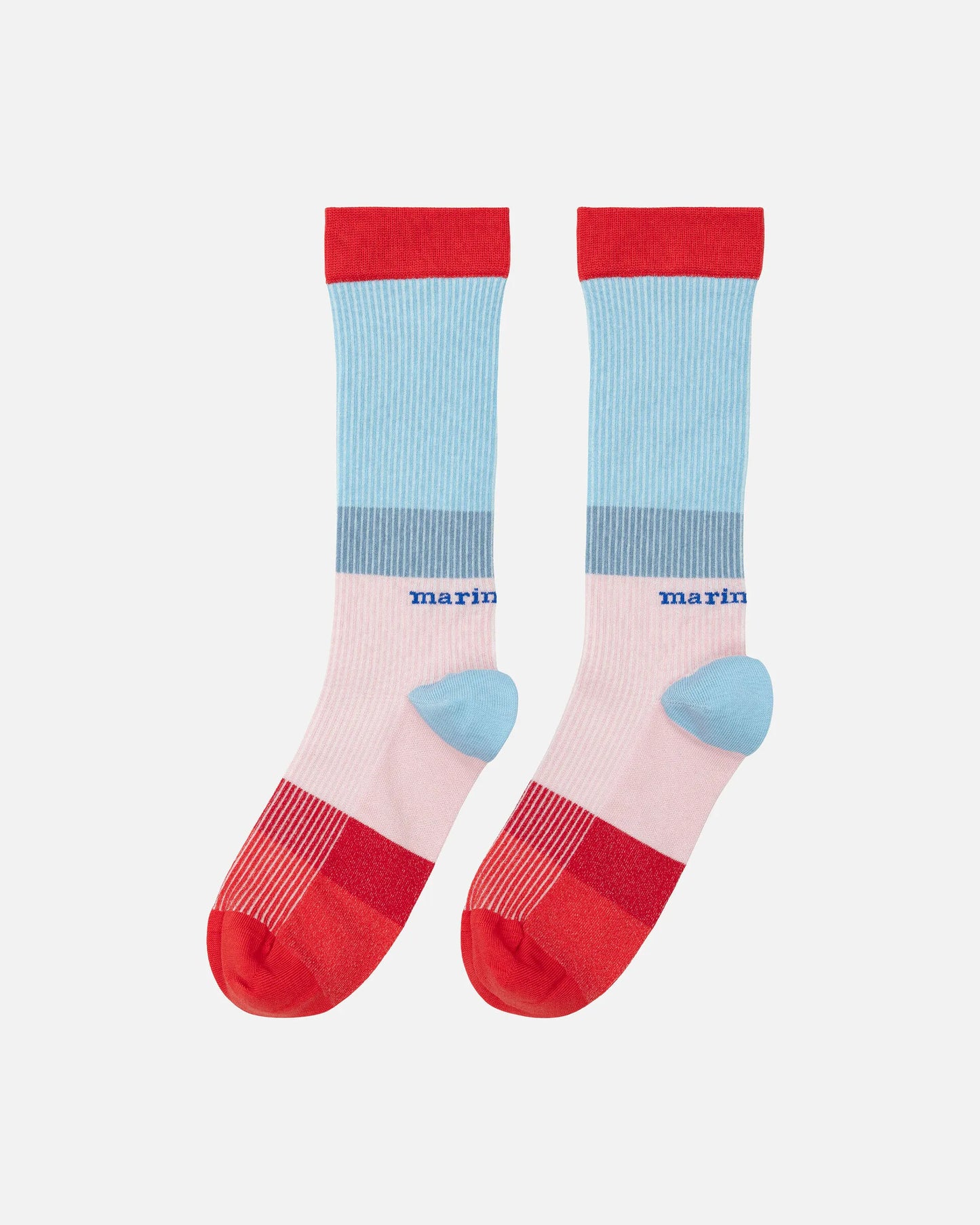 Marimekko Socks Style Fakta Hennika Blue Pink Red