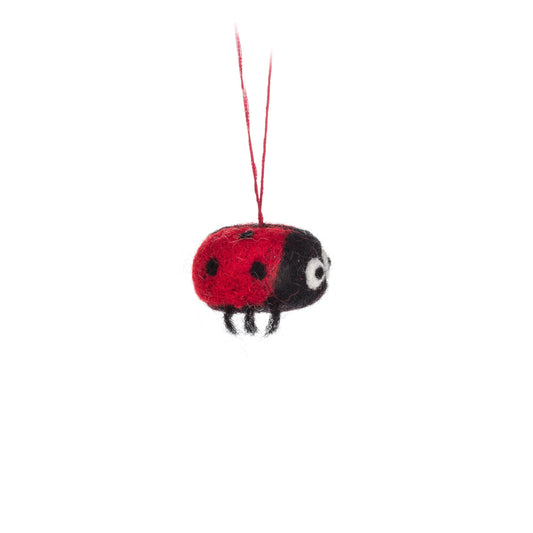 Mini Ladybug Ornament 1" H