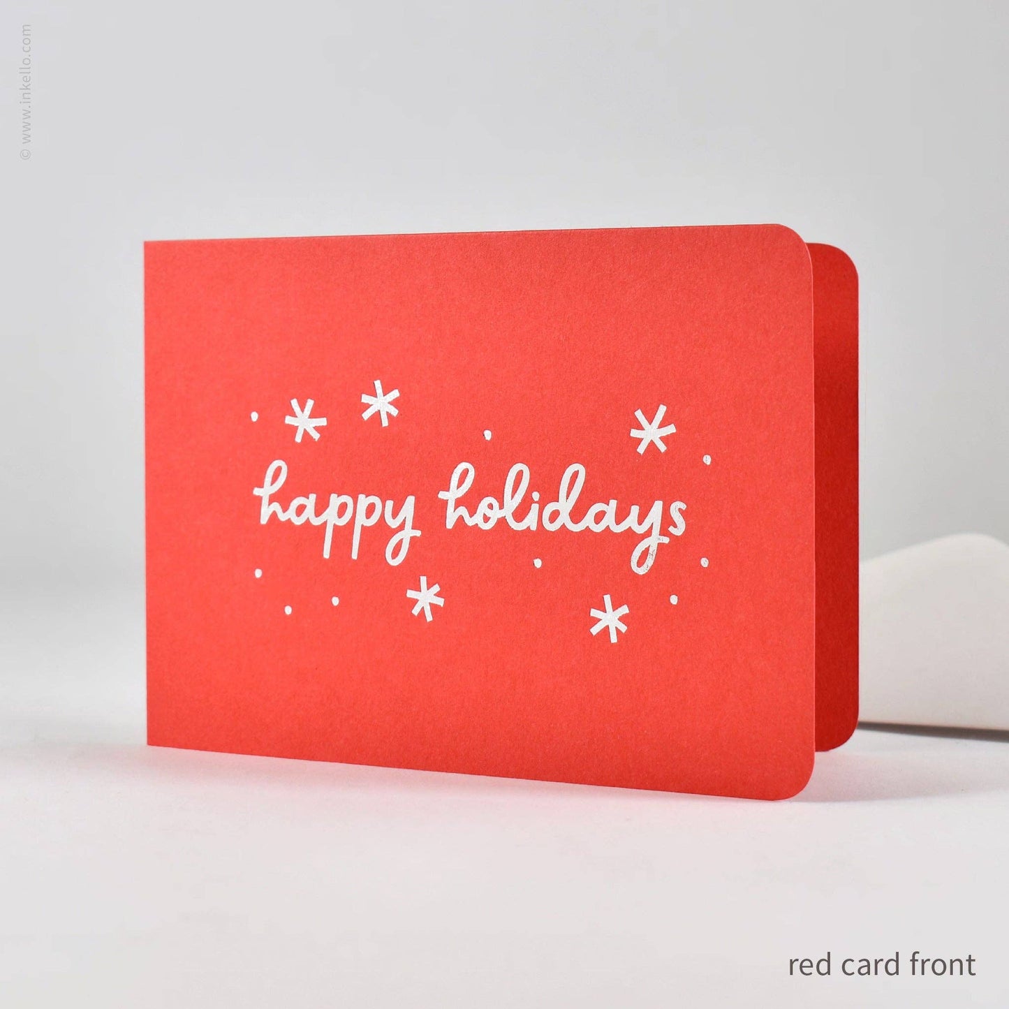 Happy Holidays Silver Snowflakes Cards (#579)